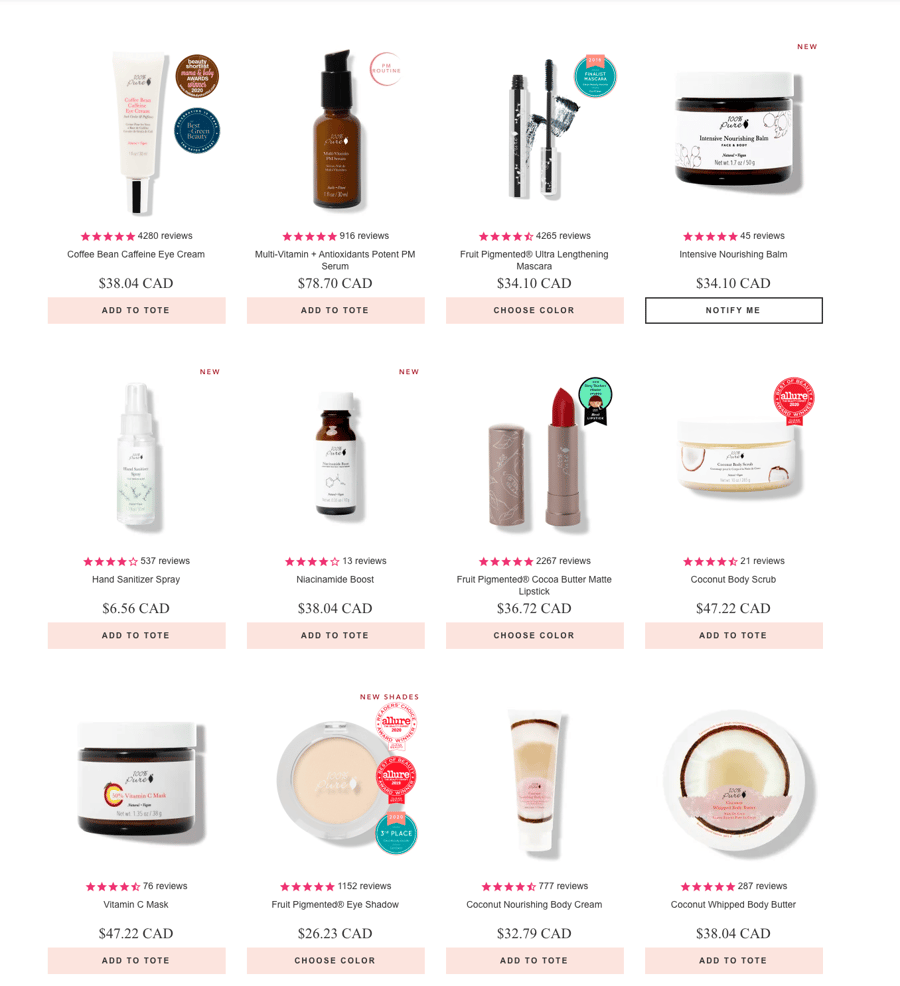 The 20 Best Beauty Websites With Inspiring Product Pages