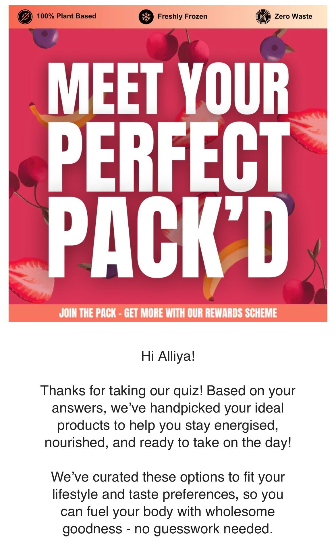 Pack'd Email Flow Example