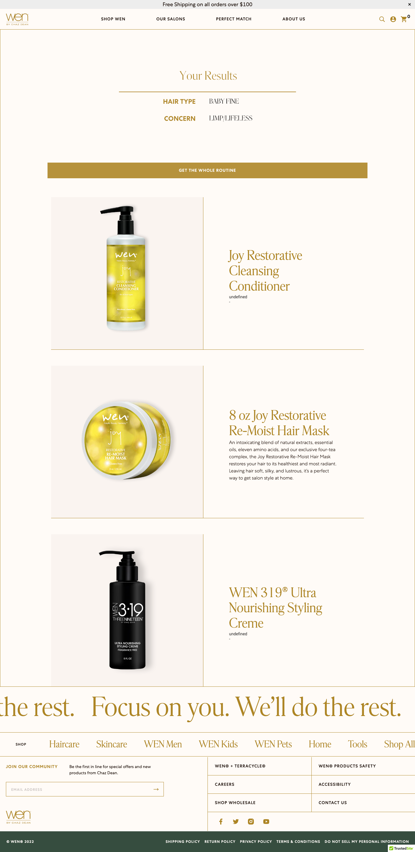 Chaz Dean Quiz Results Page