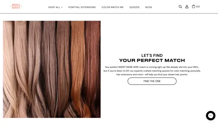 INH Hair Quiz Experience Overview