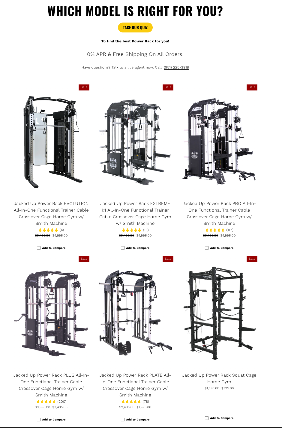 Jacked Up Fitness Power Rack products