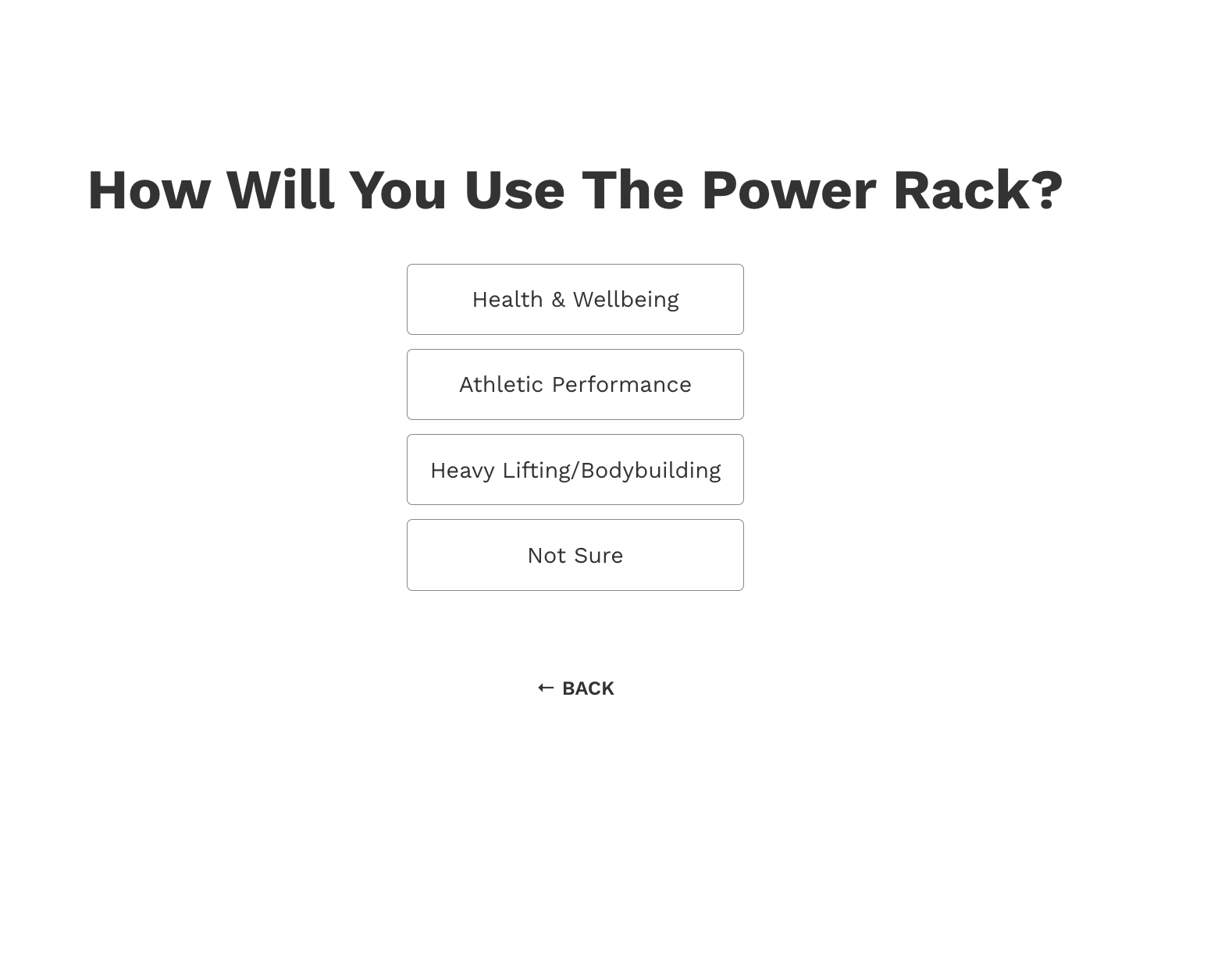 Jacked Up Fitness quiz - how will you use it question