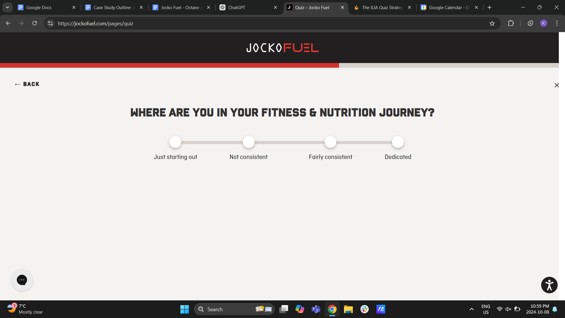 Jocko Fuel Quiz Fitness Journey